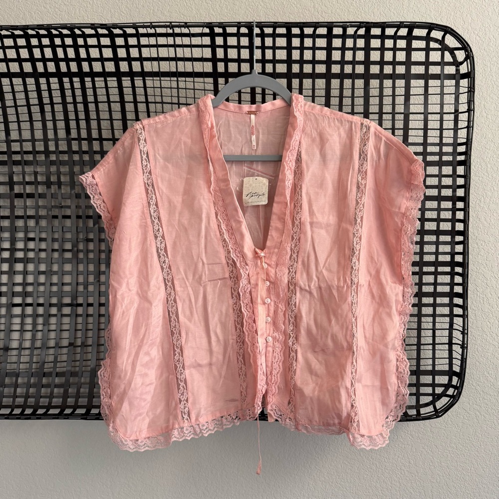 Free people Marigold Shine Lace Top - Picture 2 of 7